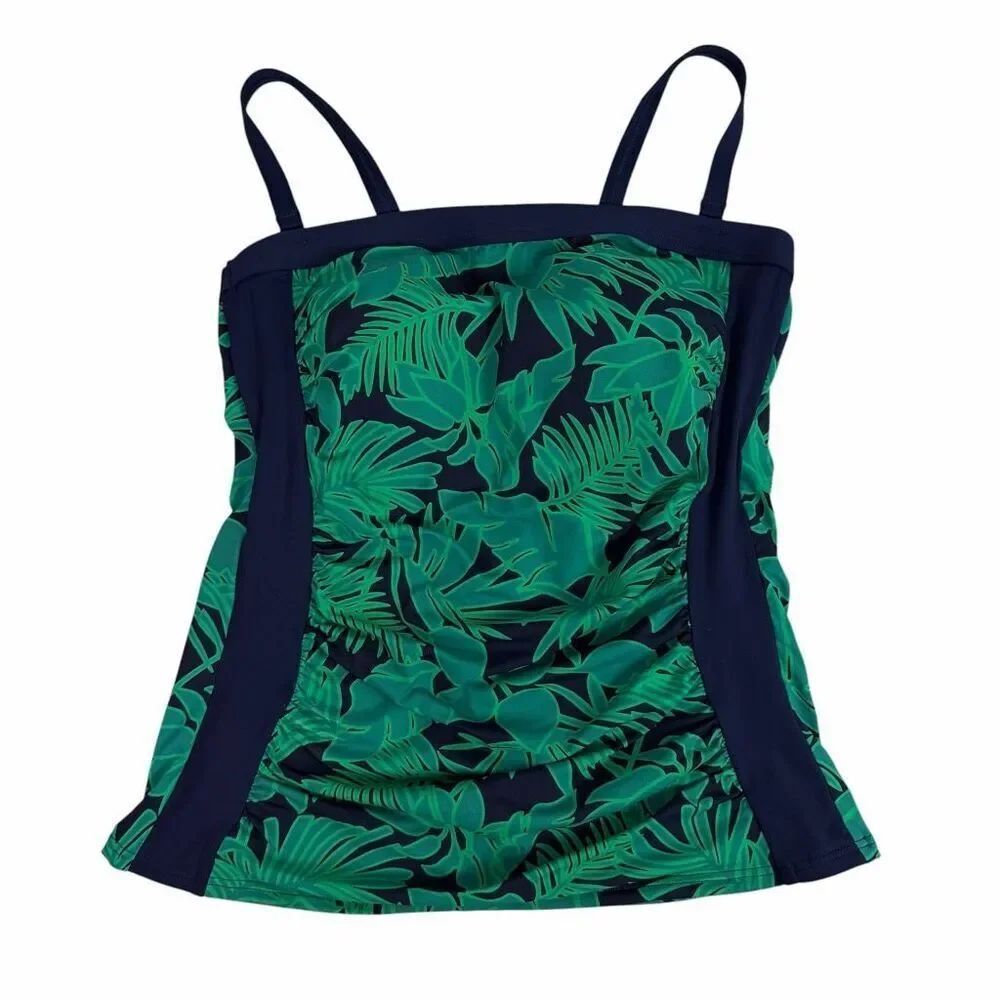 Lands End Womens Bandeau Tankini Top size 8